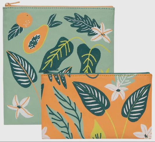 Paradise Foliage Snacks Bags (set of 2)